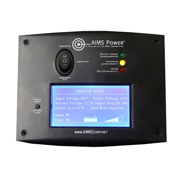 REMOTELF – AIMS POWER Power Inverter Remote Control, For AIMS Power LF Series Inverters LCD Display With LED Indicato...